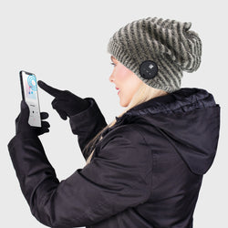 Blu Toque Slouchy & Touch Screen Gloves - Grey Combo Kit