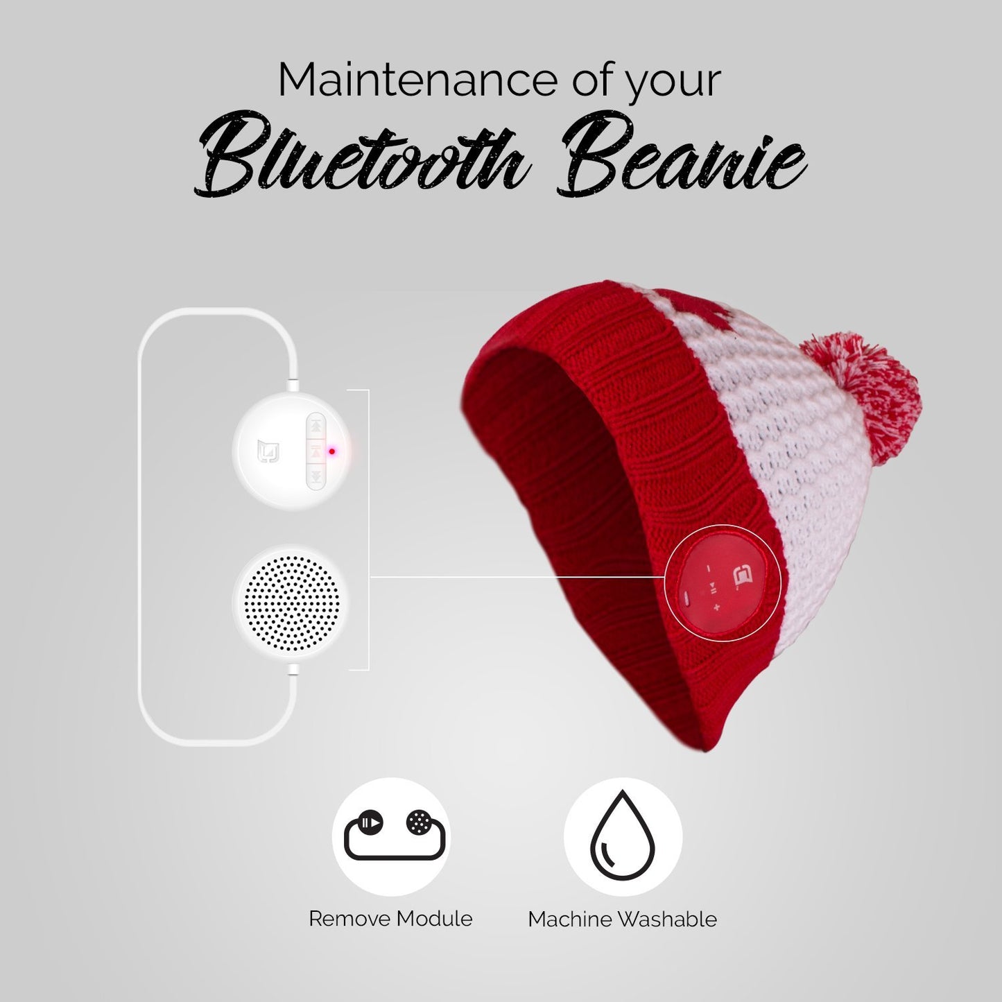 Blu Toque Bluetooth Beanie - Canada Maple Leaf
