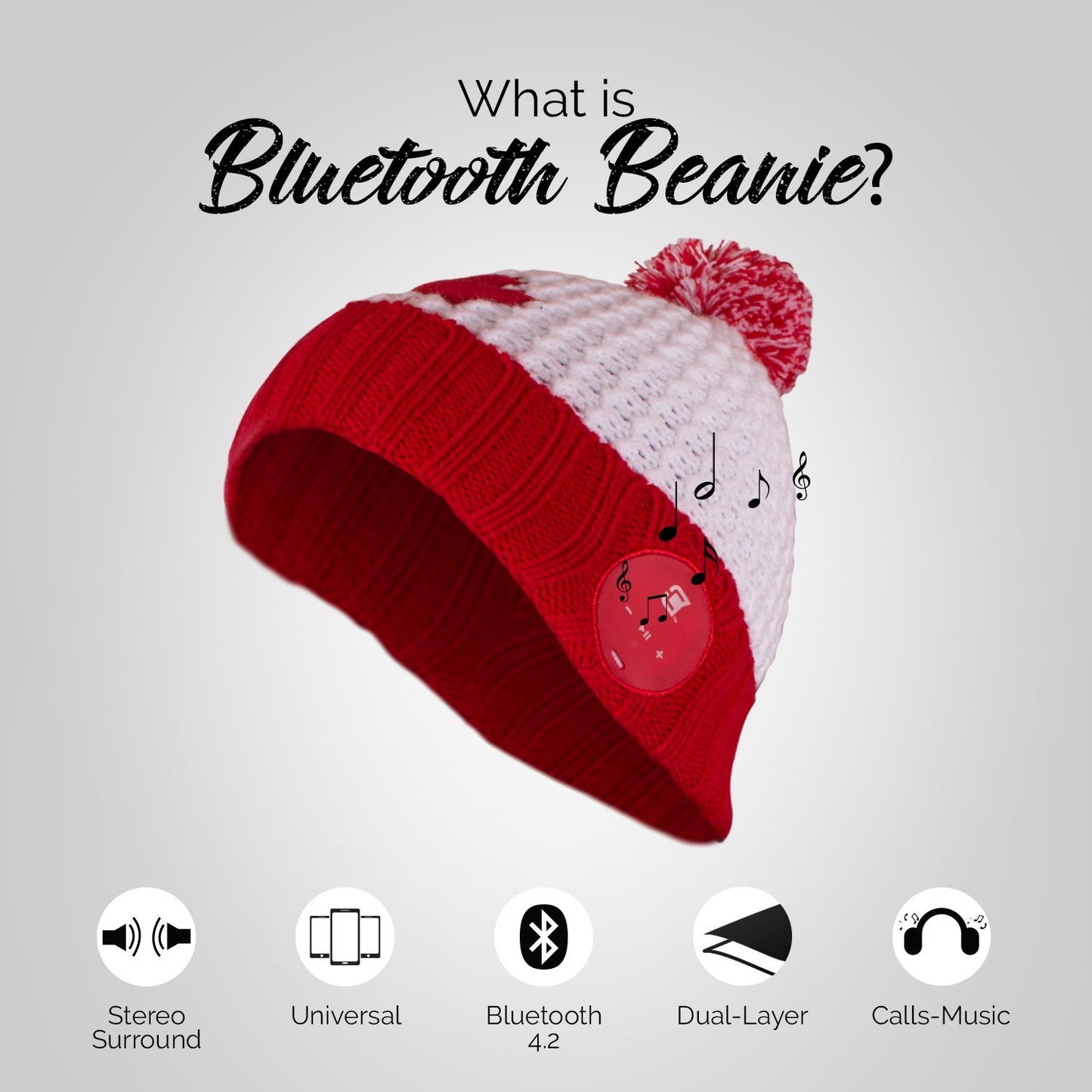 Blu Toque Bluetooth Beanie - Canada Maple Leaf